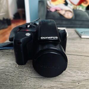 Olympus Black Digital Camera with Strap